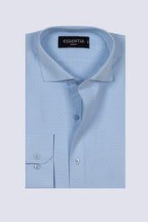 S Blue Men's Dress Shirt